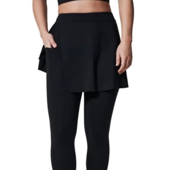 NWT Spanx Booty Boost Skirt Around 7/8 Leggings XS Very Black 50328R - Picture 5 of 5